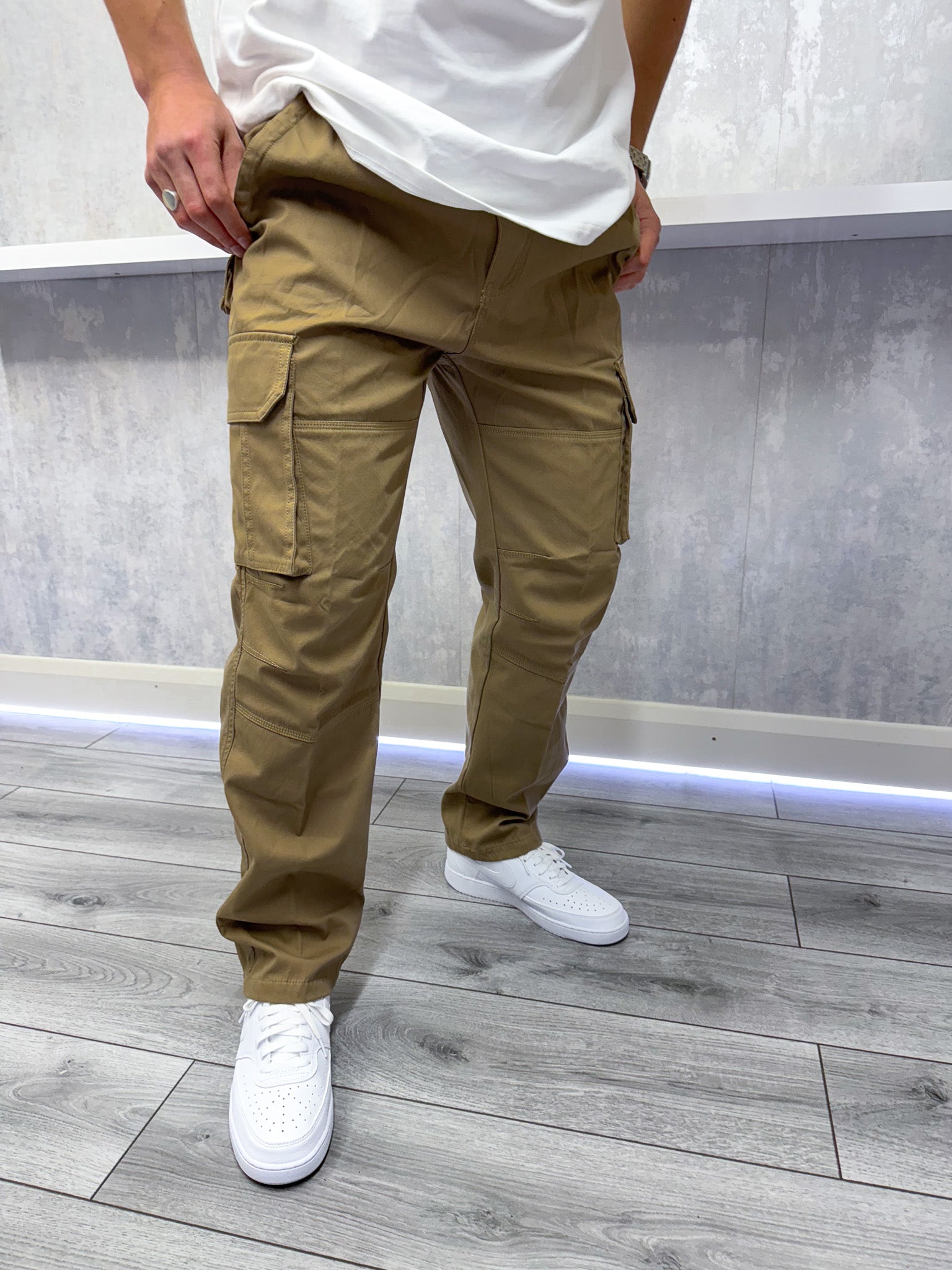 Pantalón de carga de día a día - beige