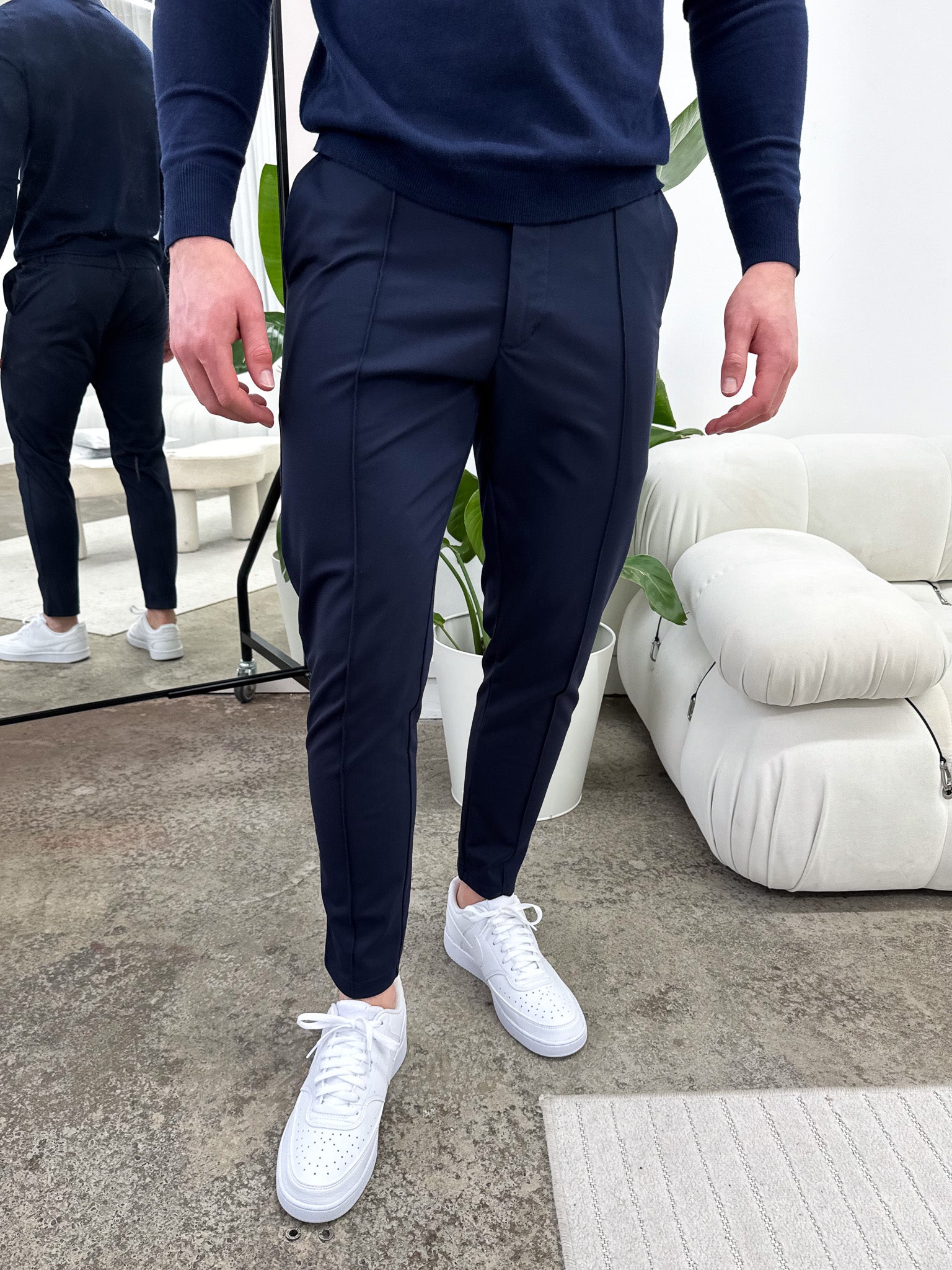 Pantalones de lujo Capone - azul marino