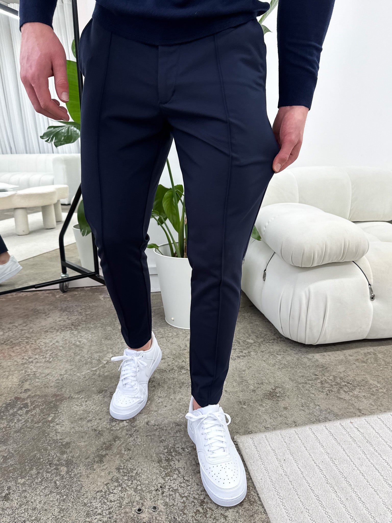 Pantalones de lujo Capone - azul marino