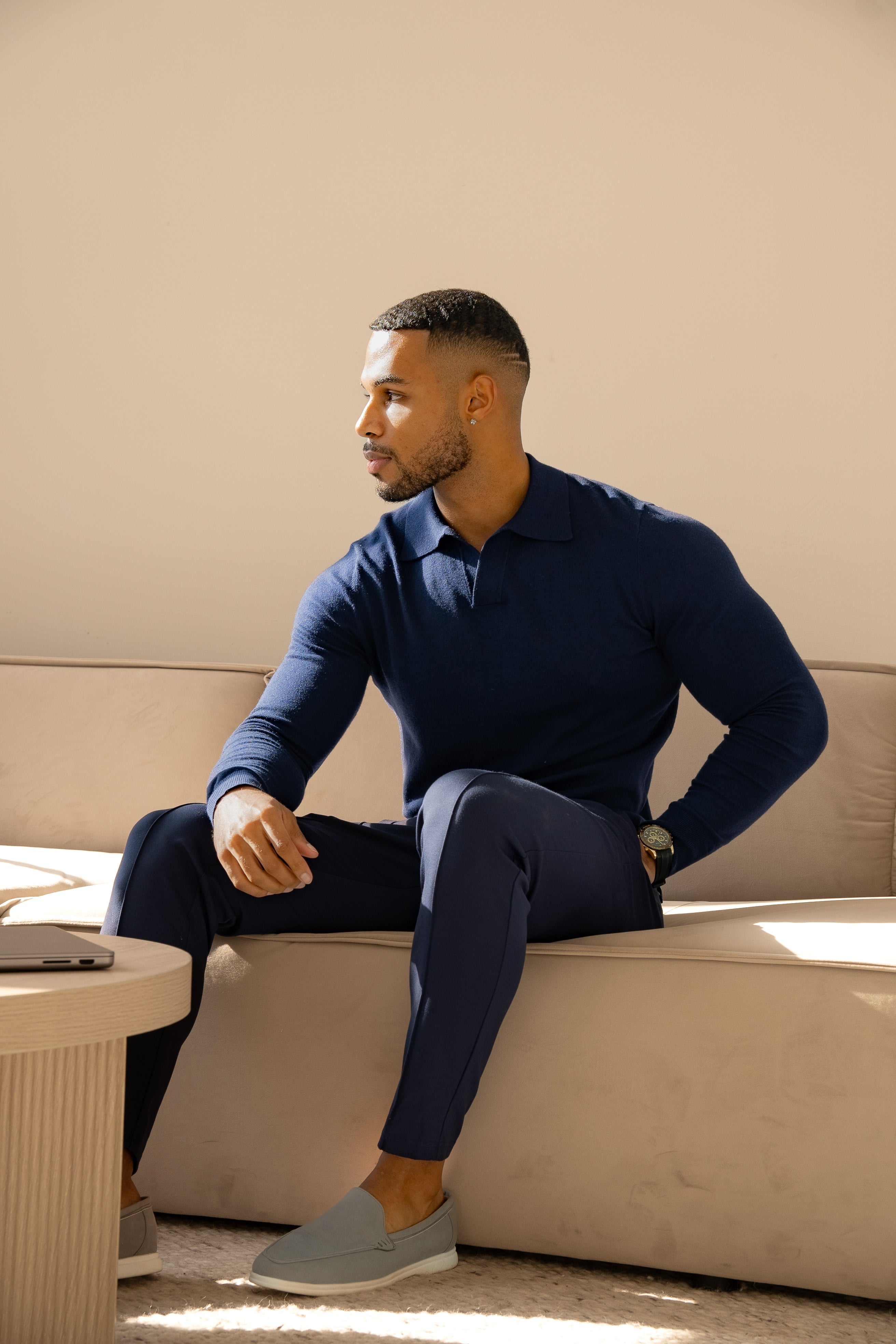Rockefeller Camisa de manga larga - Navy