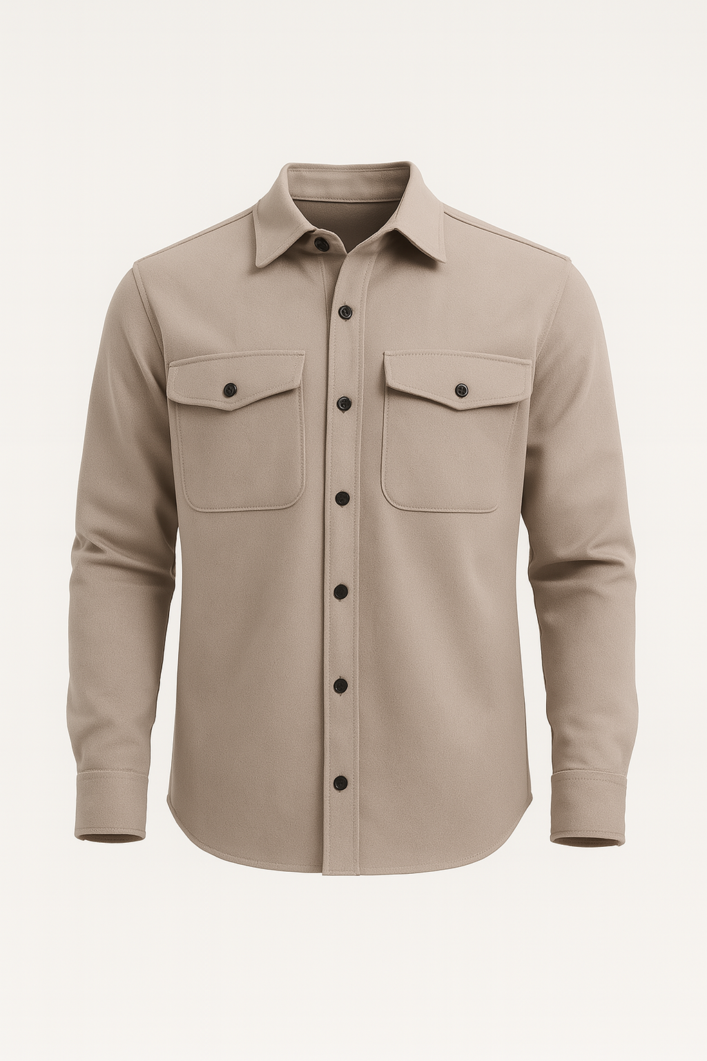 Herren-Überhemd - Beige