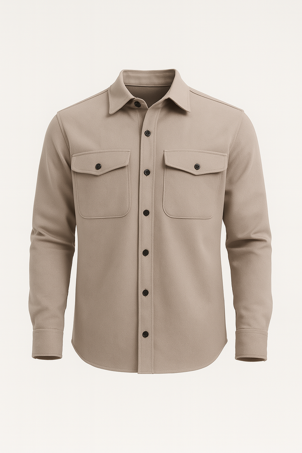 Camicia da uomo - Beige
