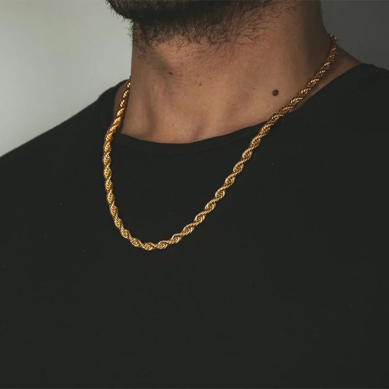 5MM ROPE CHAIN - GOLD UK