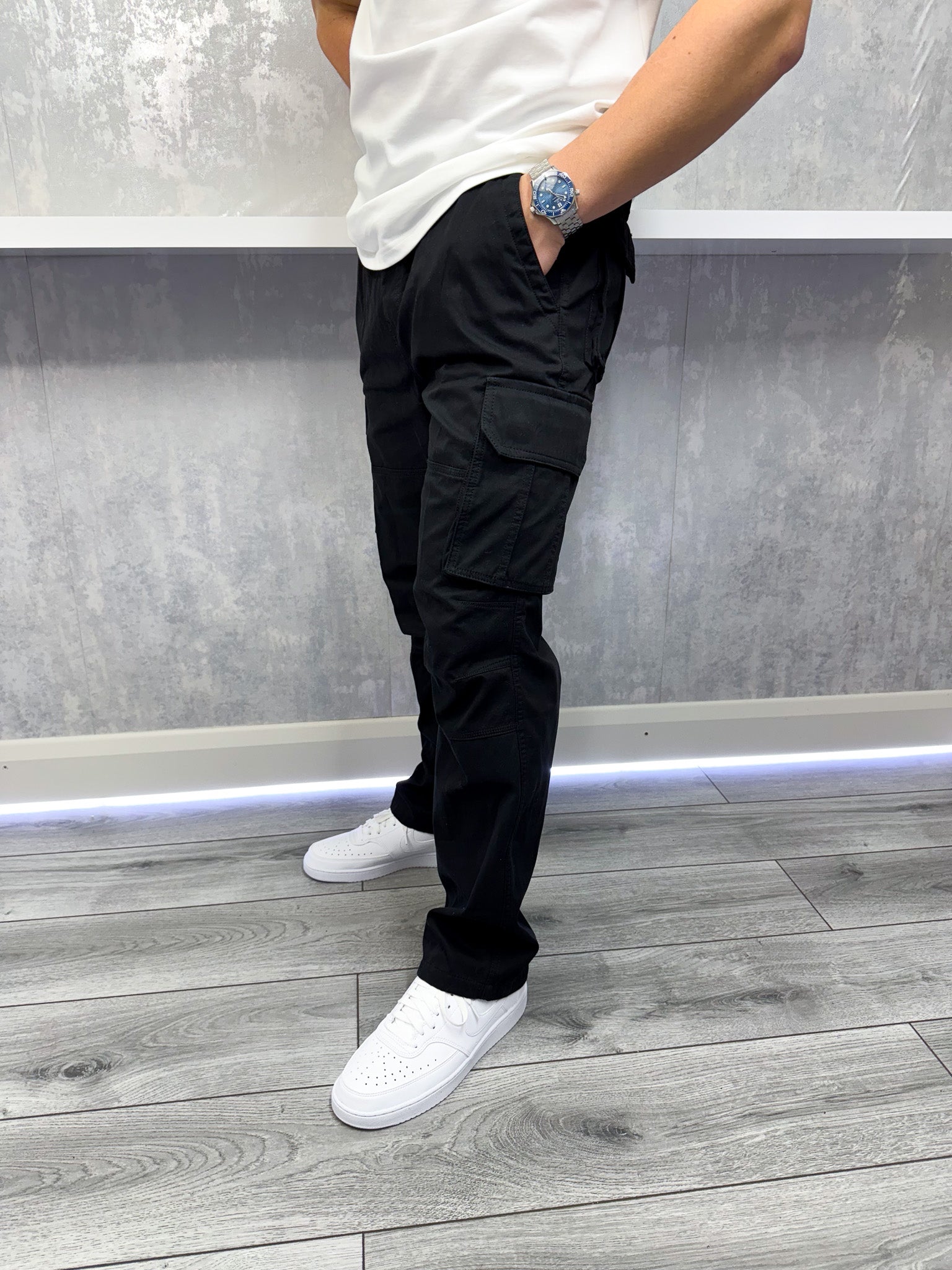 Pantalón de carga de día a día - negro