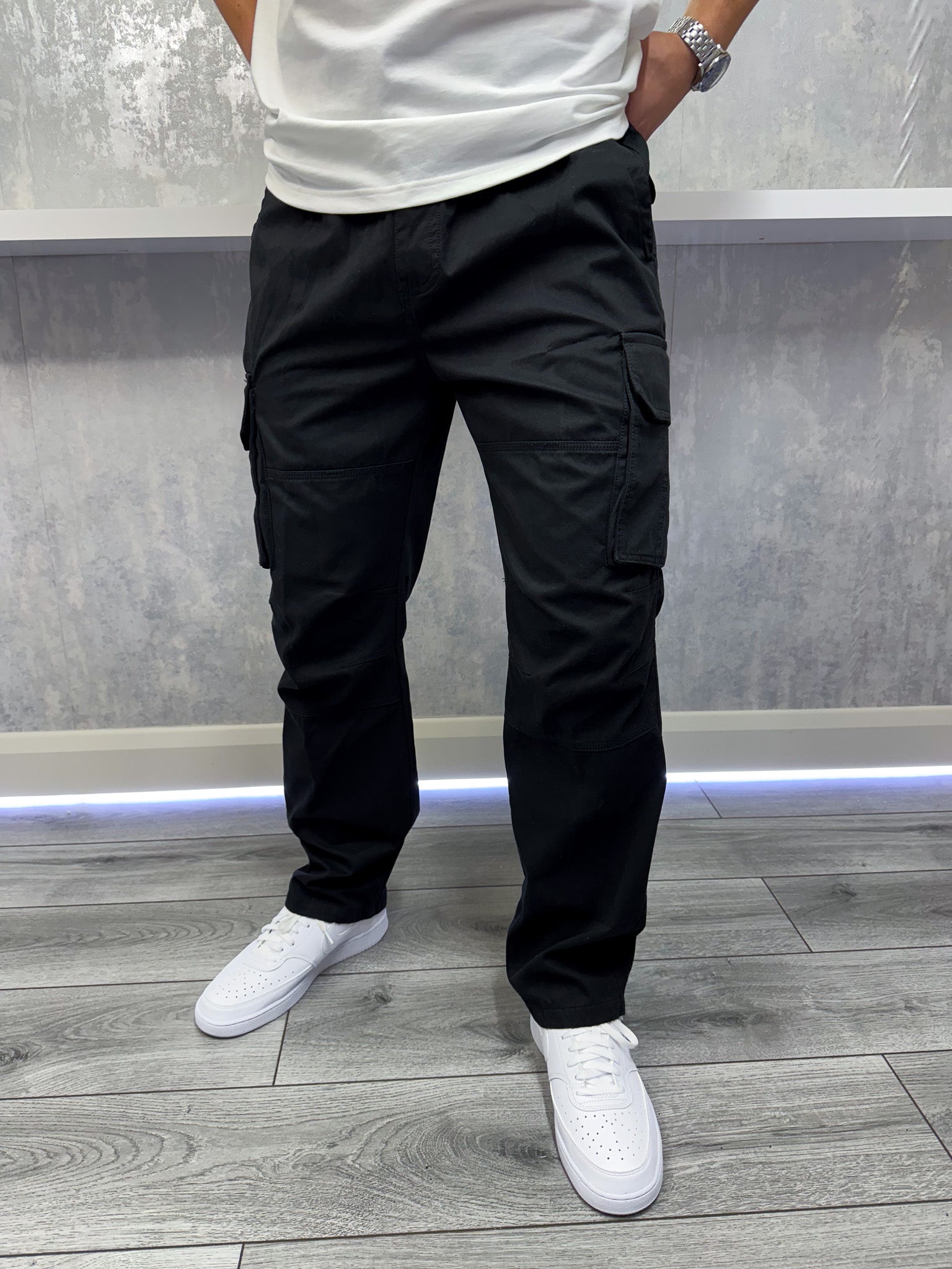 Pantalón de carga de día a día - negro