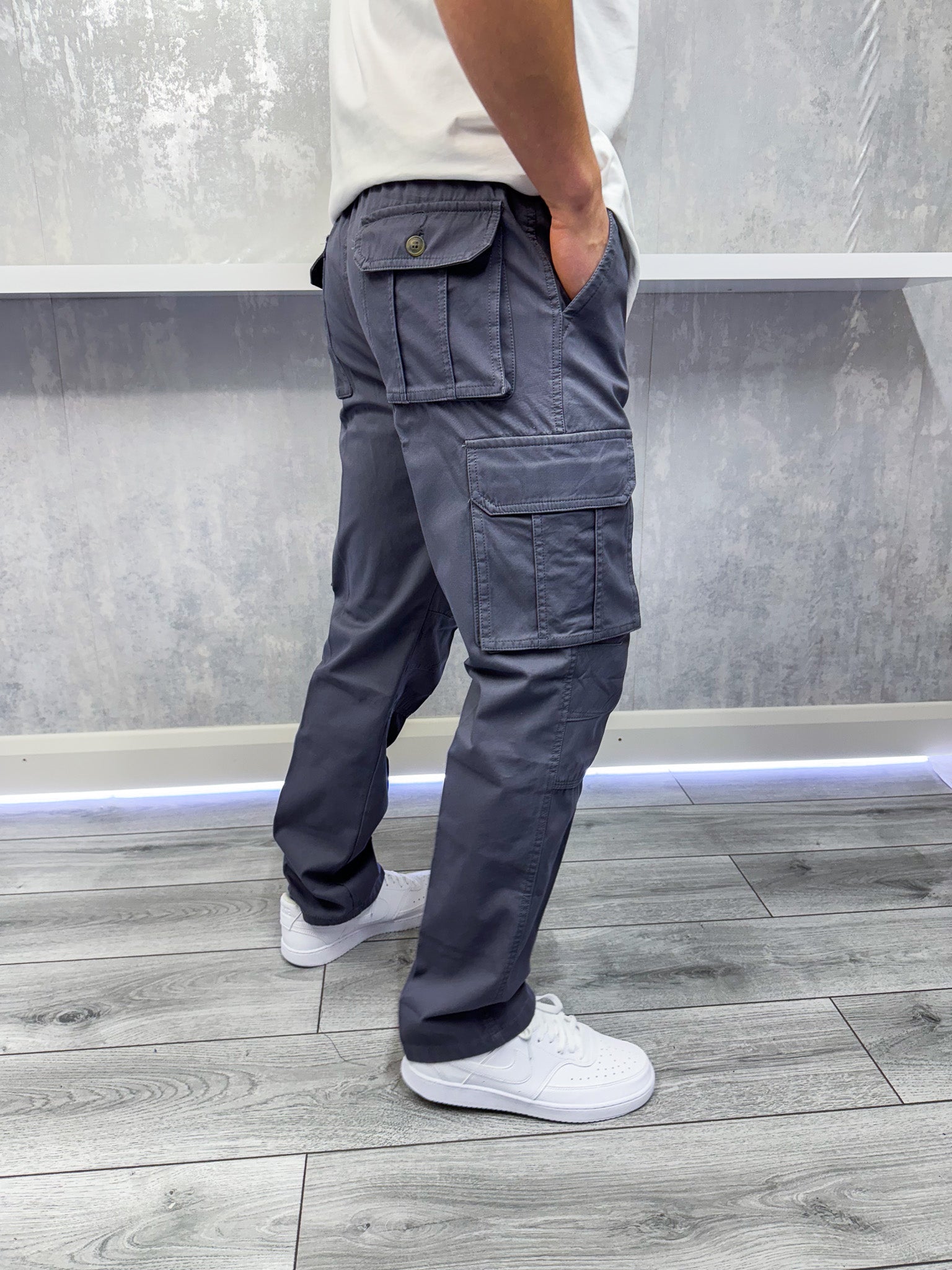 Pantalón de carga de día a día - gris