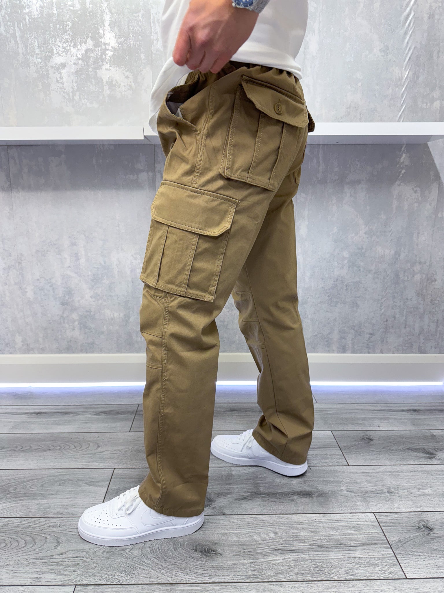 Pantalón de carga de día a día - beige