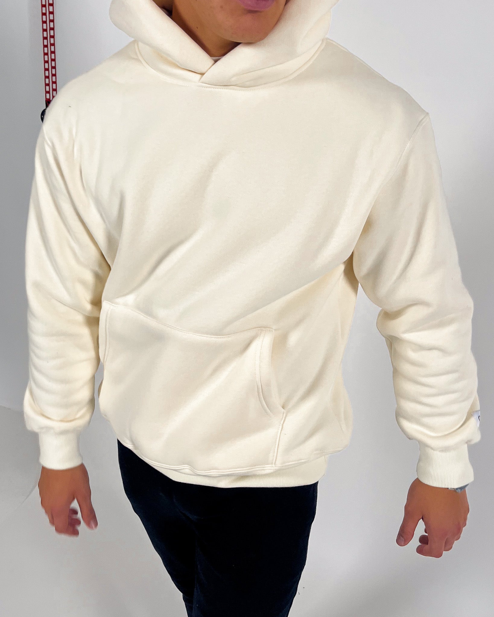 Sweat à capuche surdimensionné essentiel CALI - CRÈME