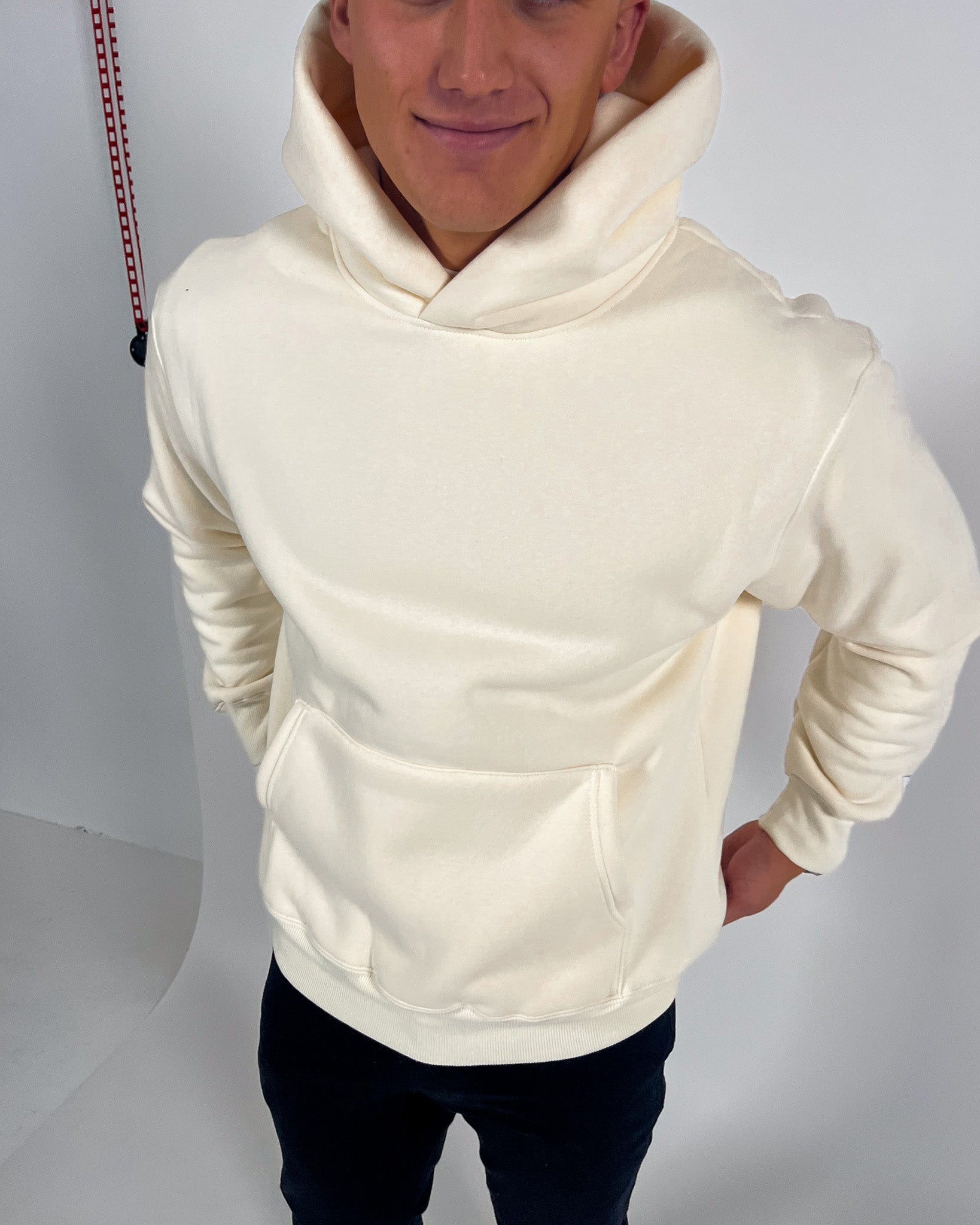 Sweat à capuche surdimensionné essentiel CALI - CRÈME