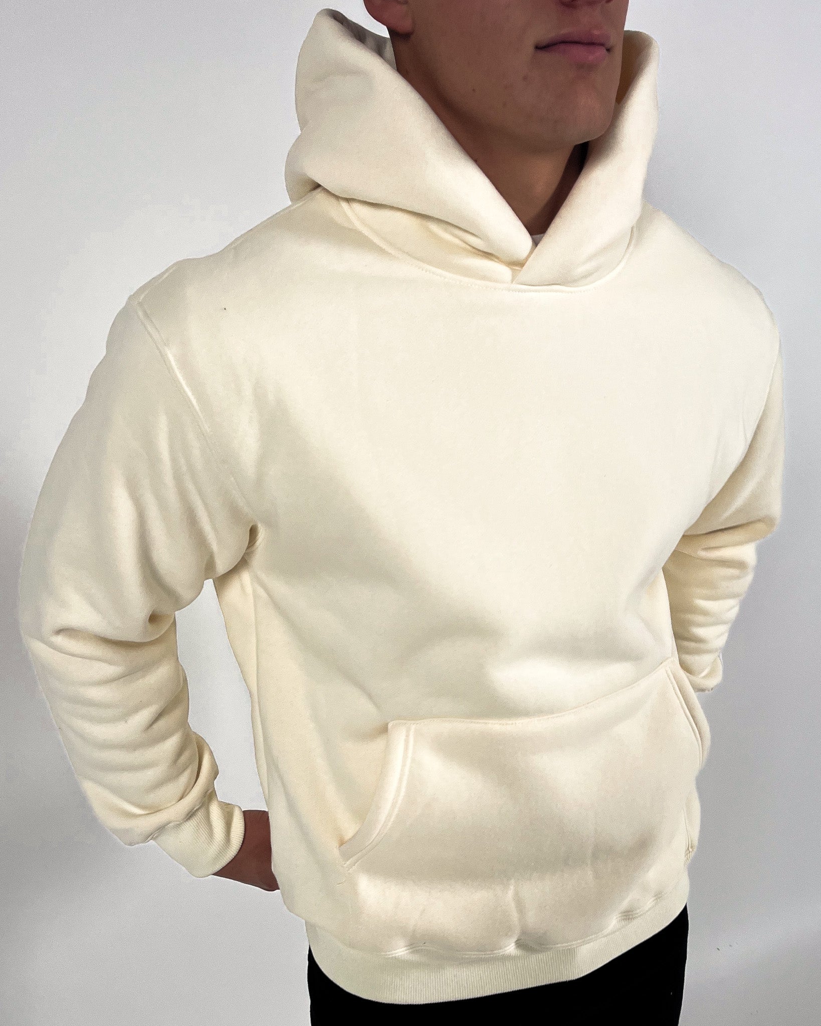 Sweat à capuche surdimensionné essentiel CALI - CRÈME