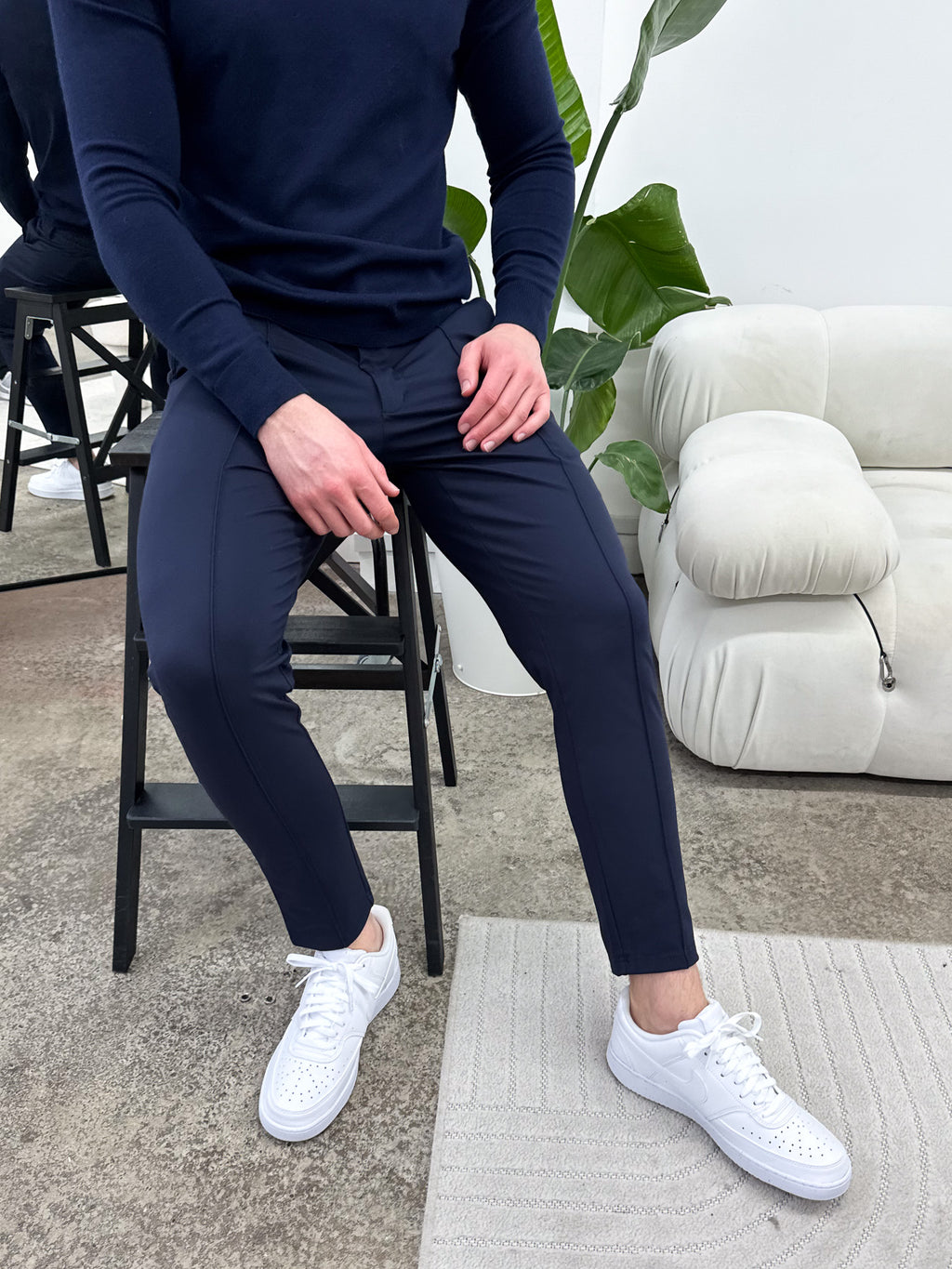Pantalon Capone Luxe - Bleu Marine
