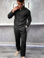 Le pantalon en lin - Noir