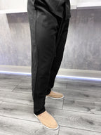 Le pantalon en lin - Noir