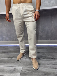 Le pantalon en lin - Oatmeal