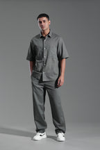 Short sleeve linen set