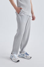 Pantalon à plis - Gris clair