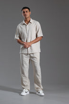 Short sleeve linen set