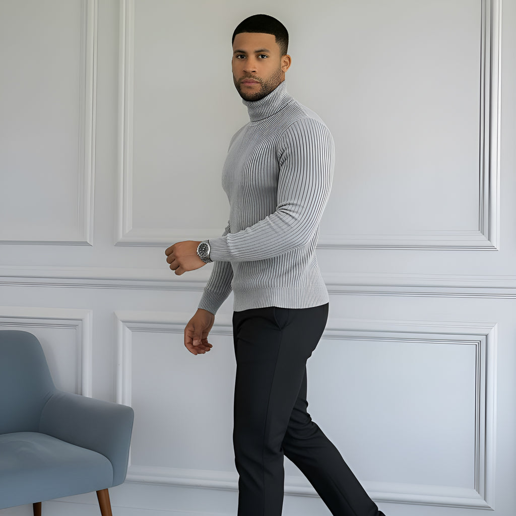 Men’s Classic Turtleneck Sweater – Soft, Warm & Stylish Knitwear