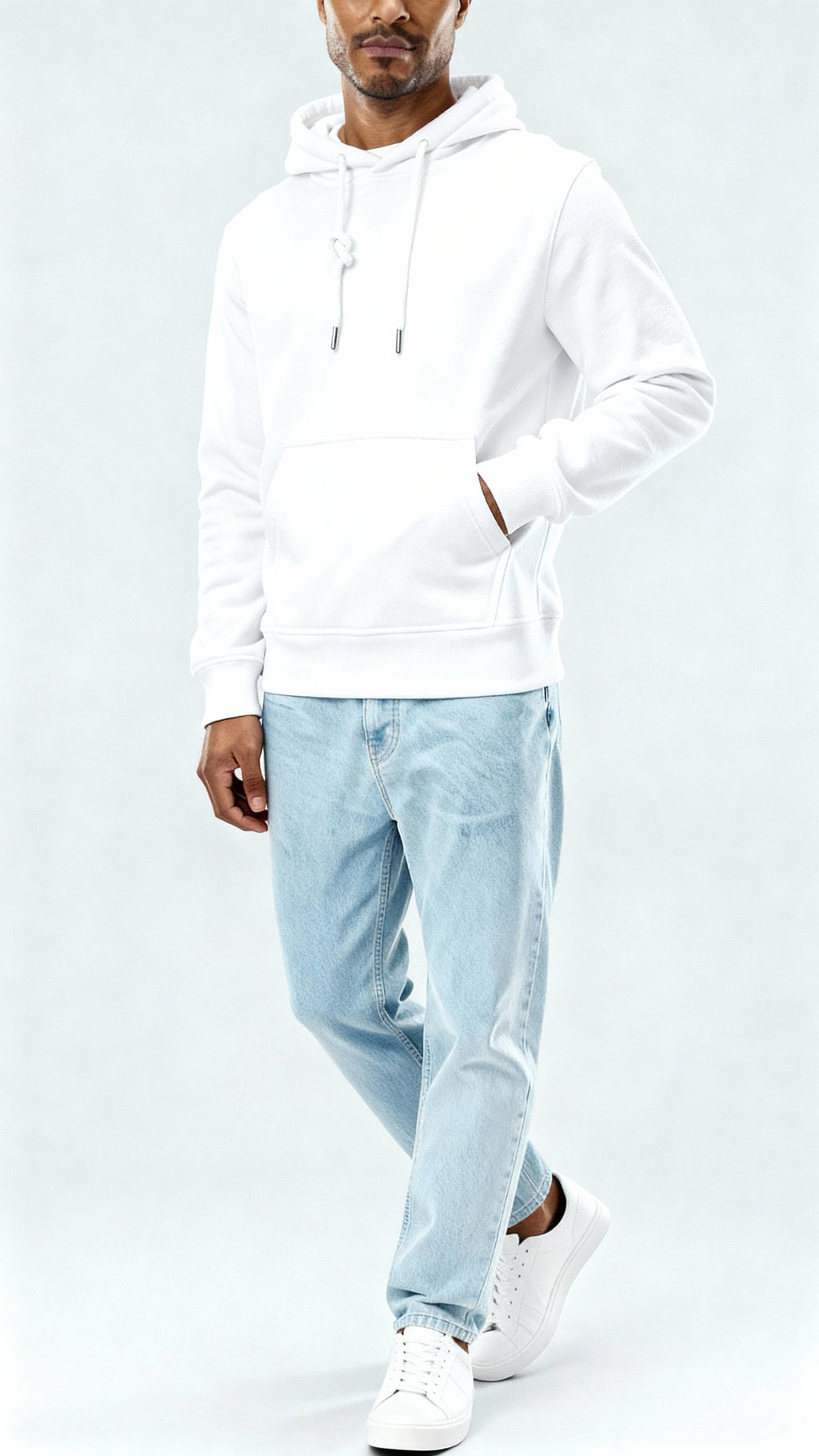 Men's Hoodie – Soft Cotton Blend Pullover with Adjustable Hood & Kangaroo Pocket for Everyday Comfort