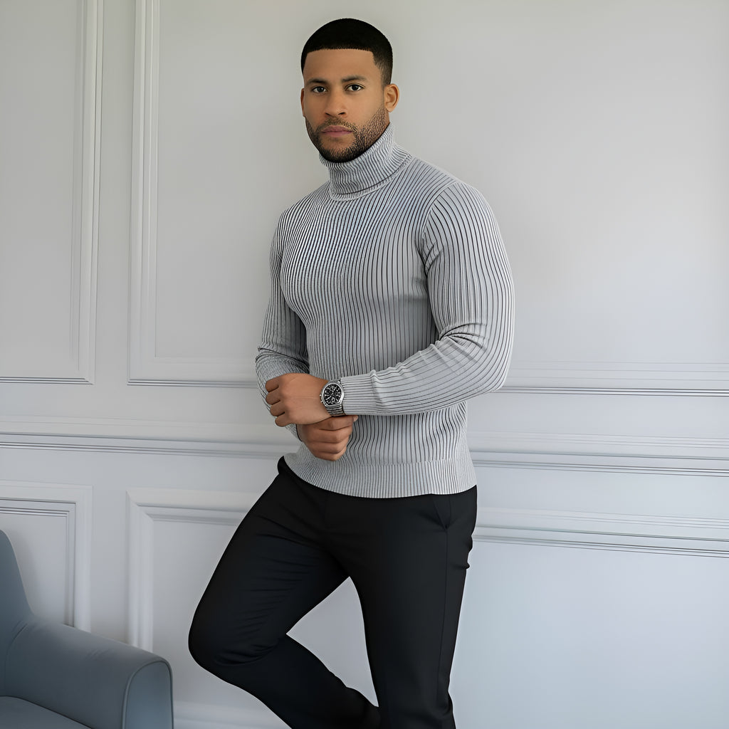 Men’s Classic Turtleneck Sweater – Soft, Warm & Stylish Knitwear