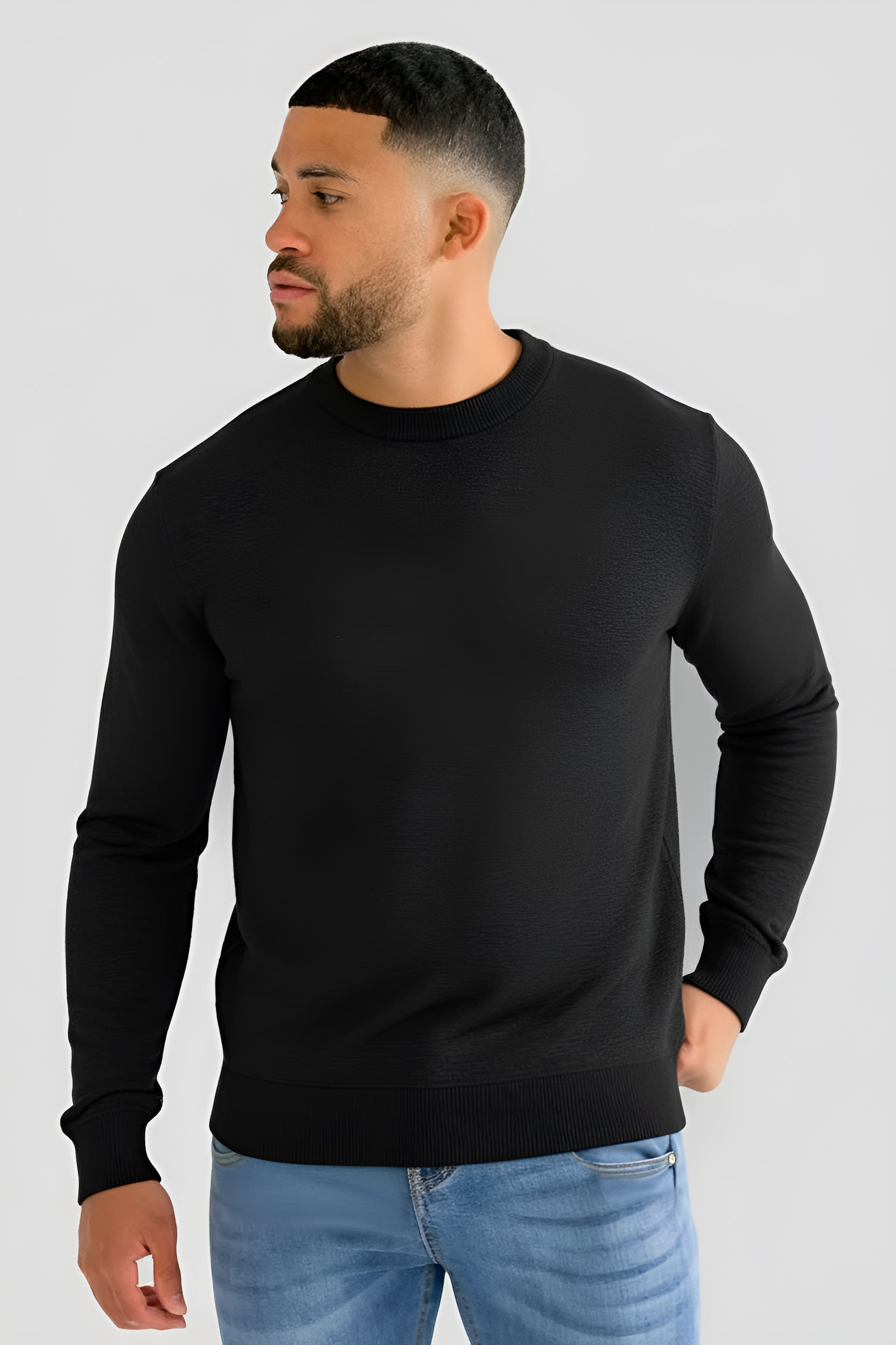 The Milano - Jersey de punto para hombre , Look clásico entallado