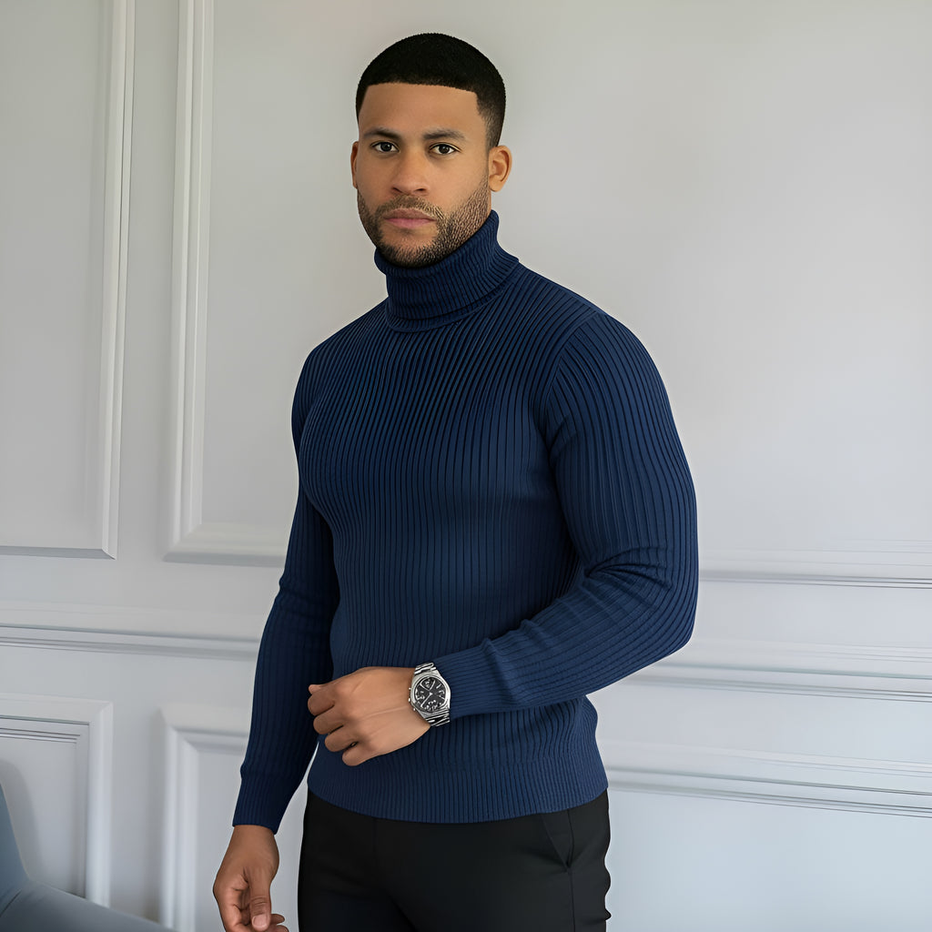Men’s Classic Turtleneck Sweater – Soft, Warm & Stylish Knitwear