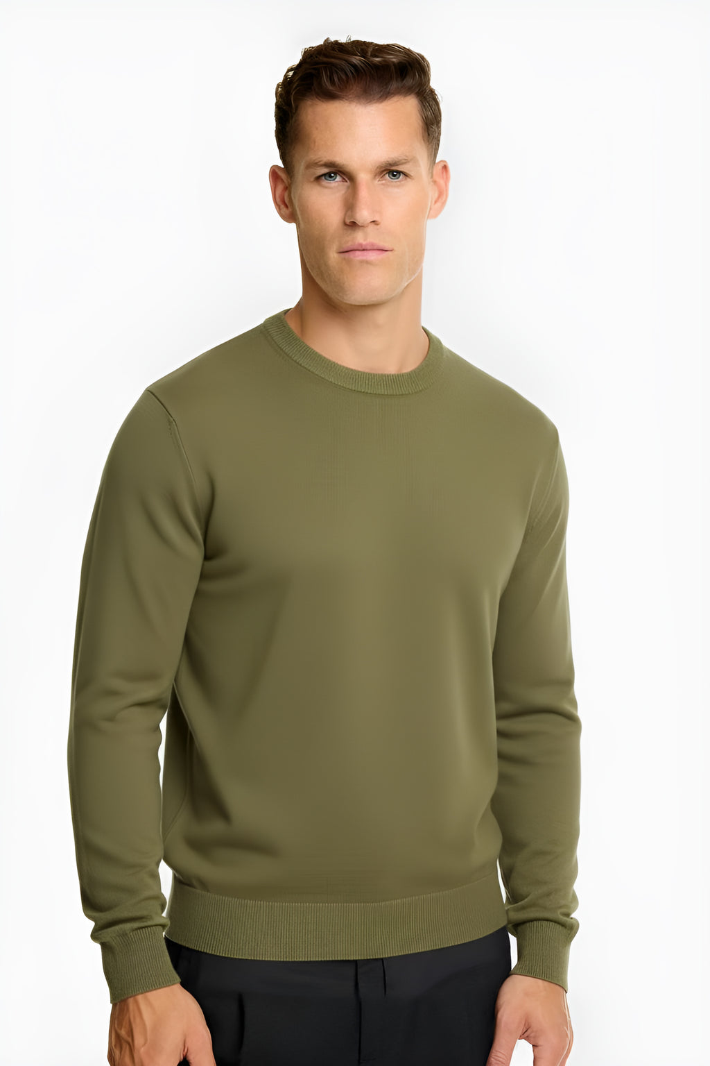 The Milano - Strickpullover für Herren , Klassischer taillierter Look