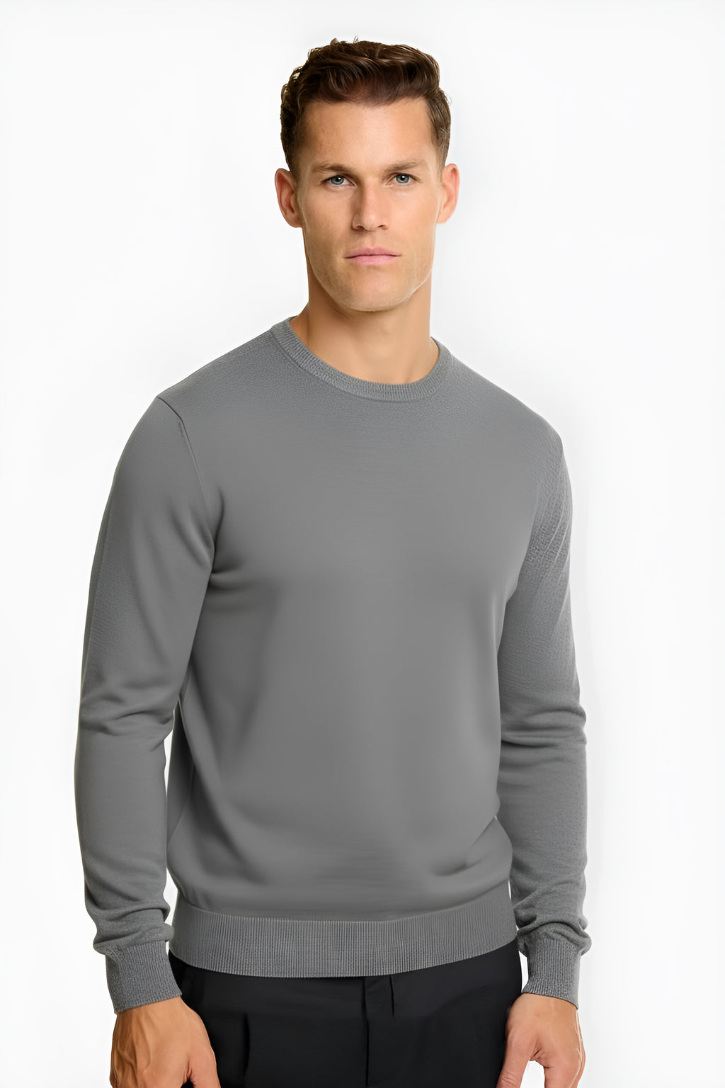 The Milano - Strickpullover für Herren , Klassischer taillierter Look