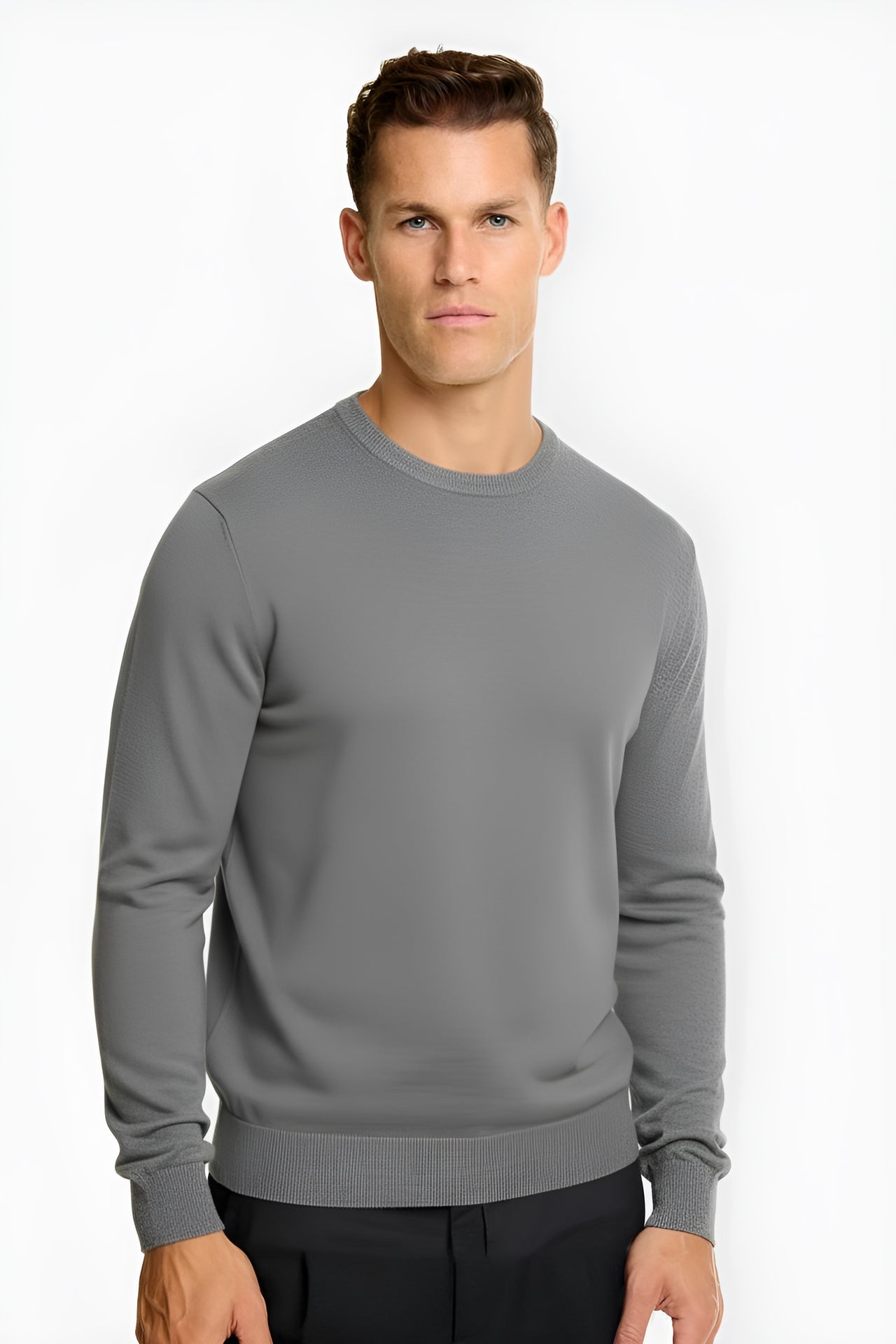 The Milano - Knitted mens sweater , Classic fitted look