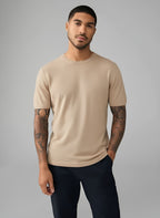 Paris - T-shirt da uomo in maglia, misto lana.