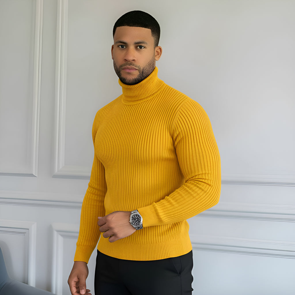 Men’s Classic Turtleneck Sweater – Soft, Warm & Stylish Knitwear