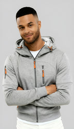 Men's Casual Hooded Jacket – Lightweight Zip-Up Windbreaker for Spring & Fall Outdoor Wear