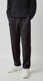 Pantalon à plis - Noir