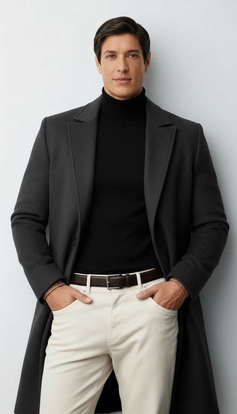 Harry | Trench-coat à boutons longs pour homme