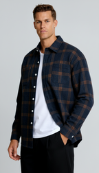 Geruit herenoverhemd - Klassiek ruitpatroon, comfortabele pasvorm en veelzijdige stijl