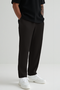 Pantalon à plis - Noir